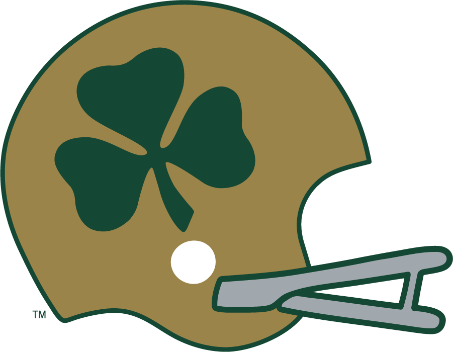 Notre Dame Fighting Irish 1959-1962 Helmet Logo iron on transfers for T-shirts